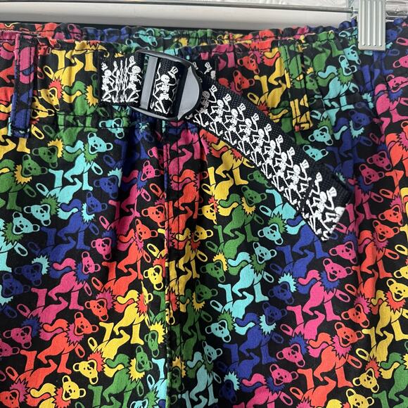 Grateful Dead x Levi’s Rainbow Dancing Bears Shorts Men’s M Belted Psychedelic - Picture 2 of 9